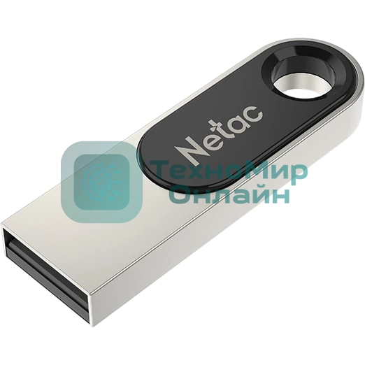 Флешка USB Netac U278 (NT03U278N-016G-32PN), 16Gb, USB 3.0, R/W 90/45, серебристый/черный