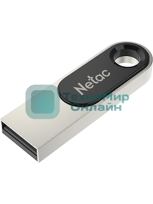 Флешка USB Netac U278 (NT03U278N-016G-32PN), 16Gb, USB 3.0, R/W 90/45, серебристый/черный