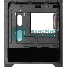 Корпус AZZA Aerohex-M Black, Mini-Tower, чёрный, 3 x 120 мм