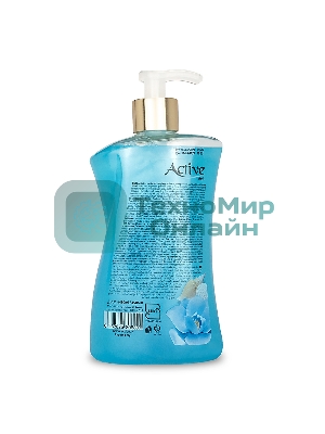 Жидкое мыло жемчужное Active 450 мл. С дозатором. Ракушка и цветок (511801640)