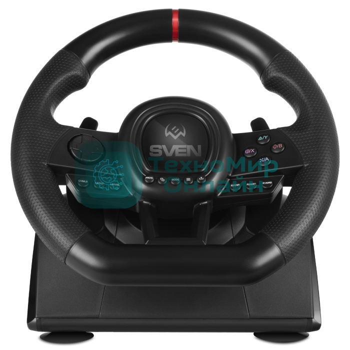 Руль SVEN GC-W650 (педали, вибро, D-pad, 21 кл, PS4/PS3/XB1/XB360/NS/PC/X-D-Input)