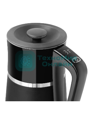 Чайник электрический Galaxy Line GL 0338 черный, пластик, 2200 Вт, 1.7 л