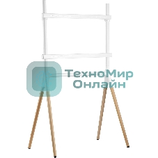 Подставка для телевизора Cactus CS-ST1247WTBCH белый/береза, 49