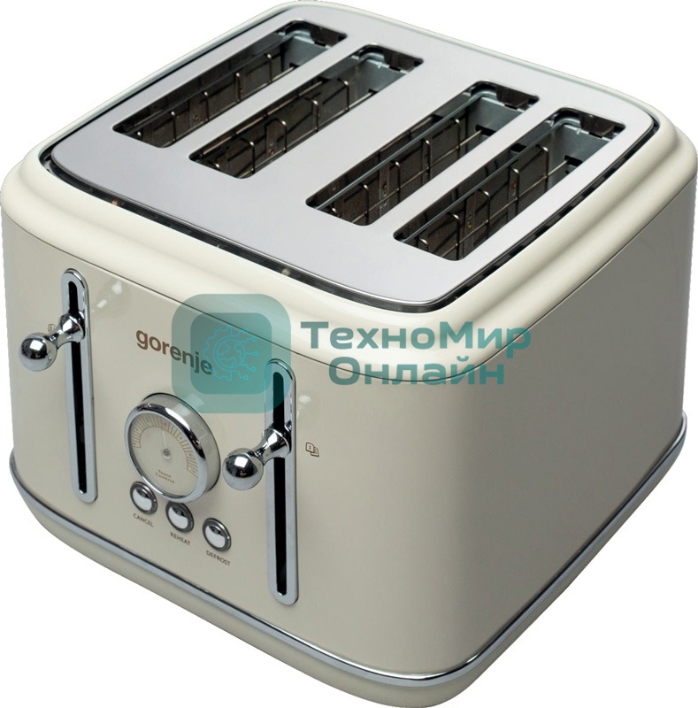 Тостер Gorenje T2300CLIN 1150Вт бежевый/серебристый