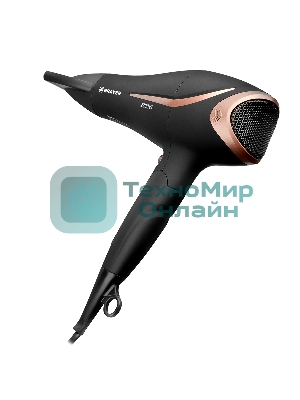 Фен BRAYER BR3000BN черный/розовое золото, 2200 Вт, компактный