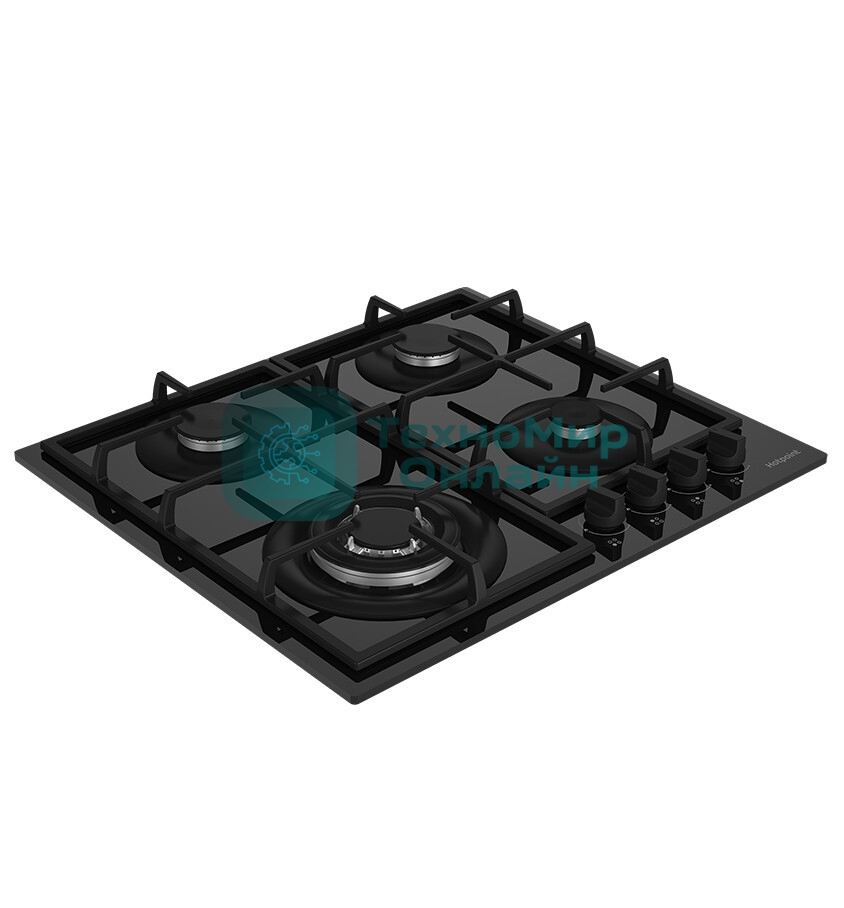 Газовая варочная поверхность Hotpoint HG 62FA/BK черный