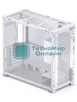 Компьютерный корпус без блока питания Case JONSBO D41 MESH, Midi-Tower, TG, no fan, 1xUSB-A 3.2 + 1xUSB-C 3.2, ATX, mATX белый