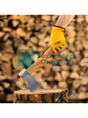 Топор кованый Denzel 900 г, американский тип, буковая рукоятка, 430мм, EFP