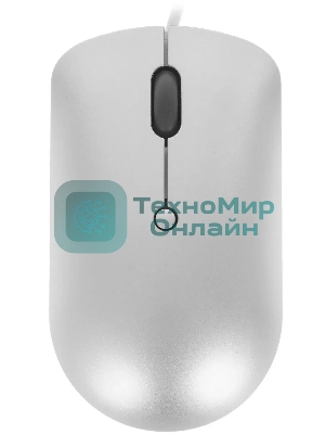 Мышь проводная Lenovo 540 светло-серый, 2400 dpi, USB-C, кнопки - 4