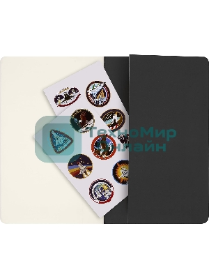 Блокнот Moleskine CAHIER NASA-INSPIRED SKCAHLP7063S2 Large 130х210 мм 120 стр. нелинованный мягкая обложка серебристый/черный Moon (2 шт)