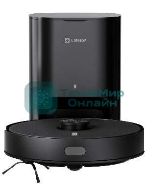 Робот-пылесос Libhof VCWD-L9633 черный, 3200 мА*ч Li-Ion, уборка сухая/влажная, пылесборник контейнер 0,25 л