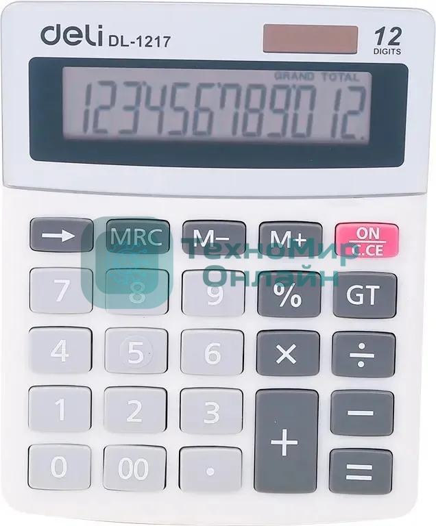 Калькулятор настольный Deli E1217 в ассортименте 12-разр. 1003503