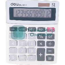 Калькулятор настольный Deli E1217 в ассортименте 12-разр. 1003503