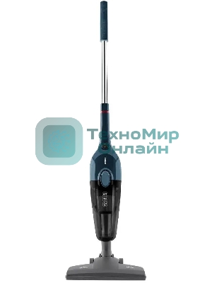 Пылесос вертикальный Centek CT-2565 синий, питание от сети, 150 Вт, уборка сухая, пылесборник 1.2 л