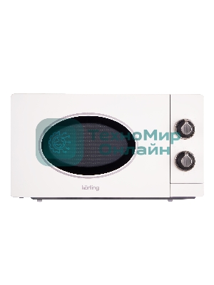 Микроволновая печь Korting KMO 815 RSI белый, 20 л, 700 Вт, переключатели — поворотный механизм
