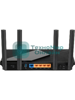 Роутер беспроводной TP-Link Archer AX55 AX3000 10/100/1000BASE-TX черный