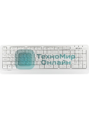 Комплект клавиатура+мышь A4Tech FStyler FG1012 беспроводной, USB, 1200 DPI, белый