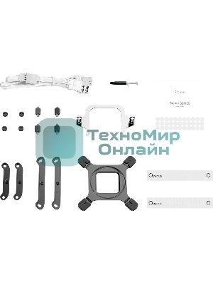 Система охлаждения Ocypus Sigma L36 WH ARGB, 360мм, LCD Pump 2.4