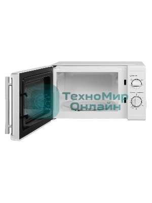Микроволновая печь HOME HMM207СW белый, 20 л, 700 Вт, переключатели - поворотный механизм