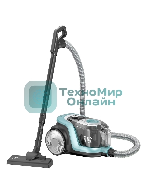 Пылесос Eurostek EVC-4519 бирюзовый, 500/2800 Вт, уборка сухая, пылесборник контейнер 3 л