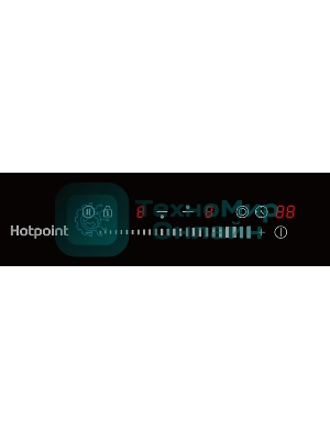 Электрическая варочная поверхность Hotpoint HR 3O4 BAS, независимая, черный