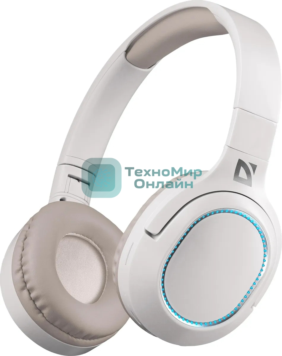 Беспроводные/проводные наушники Defender FreeMotion B444 бежевый, накладные, Bluetooth + проводной, складная конструкция, до 8 ч