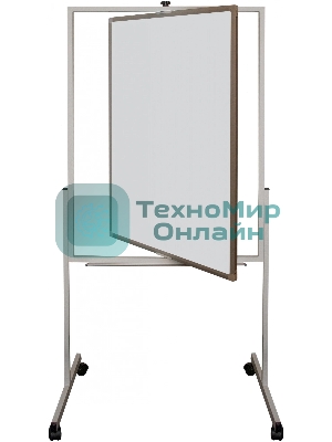 Флипчарт Silwerhof DAILY, лак, 70x100см на роликах белый вращающаяся