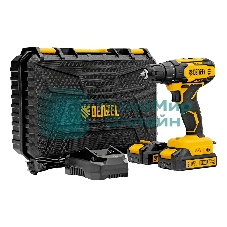 Дрель-шуруповерт Denzel CDQ-20, 20 В, 2 Ач, 40 Нм, щеточный