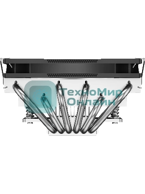 Кулер для процессора PCCooler RC600-67 (125W, 4-pin PWM, 67.5mm, Al, 4x6mm, 1x120мм, 62.5CFM, 32.5dBA, 2300RPM, S: 1851/1700/1200/115X, AM5/AM4, черный)