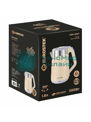 Чайник EuroStek ЕЕК-2027 1.8л,1.5кВт, 2-хслойный