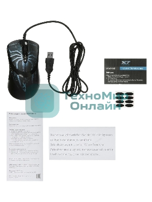 Мышь проводная A4Tech XL-747H синий, 3600 dpi, USB, кнопки - 7