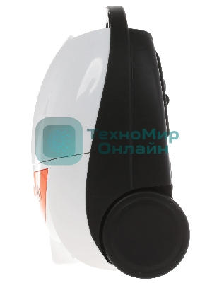 Пылесос Centek CT-2503 белый/оранжевый, 400/2000 Вт, уборка сухая, пылесборник мешок 2.5 л