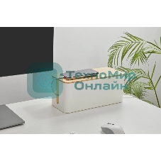 Органайзер Cactus CS-BOX-WH белый/бамбук