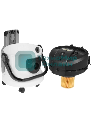 Пылесос моющий Karcher SE 4 Plus *EU белый, 400/1000 Вт, уборка влажная/сухая, пылесборник контейнер/мешок 4 л
