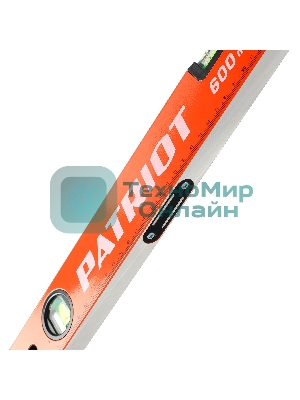 Уровень PATRIOT LRP-600, магнитный, алюминиевый фрезерованный, усиленный, 600мм