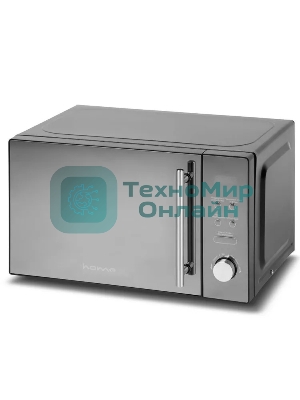 Микроволновая печь HOME HDG207BB черный, 20 л, 700 Вт, переключатели - кнопки, поворотный механизм