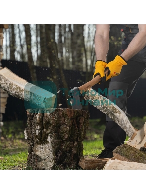 Топор кованый Denzel 900 г, американский тип, буковая рукоятка, 430мм, EFP