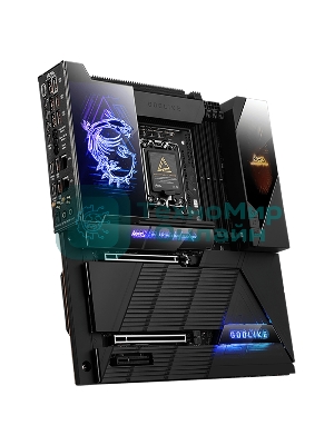 Материнская плата MSI MEG Z890 GODLIKE, LGA1851, Intel Z890, 4xDDR5, 4xSATA, 8xM.2, 2xPCIe 5.0 x16, 1xPCIe 4.0 x4, 2xThunderbolt 4 (40Gbps), 1x10G LAN, 1x5Gb LAN, Wi-Fi 7, Bluetooth 5.4, 5xUSB-C 10Gbps, 1xUSB-C 20Gbps, 8xUSB-A 10Gbps, 4xUSB-A 5Gbps, 4xUSB-A 2.0, 1xS/PDIF, 2x3.5 мм, 7.1, E-ATX