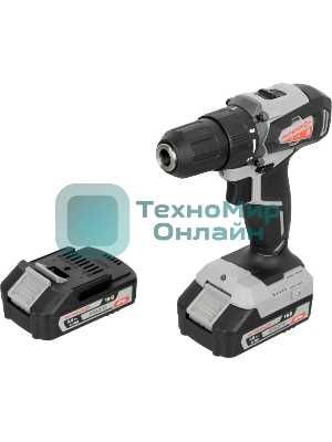 Дрель-шуруповерт аккумуляторная ИНТЕРСКОЛ ДА-13/18ВК 575.2.2.70, 2 аккум., 2А·ч, кейс, АПИ