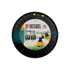 Леска для триммера Denzel витой квадрат, 3,0мм х 163м, на DIN катушке FLEX CORD