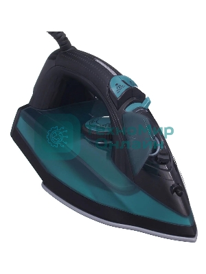Утюг Hyundai H-SI01124 черный/зеленый, 2600 Вт, 25 г/мин, 220 г/мин, 420 мл
