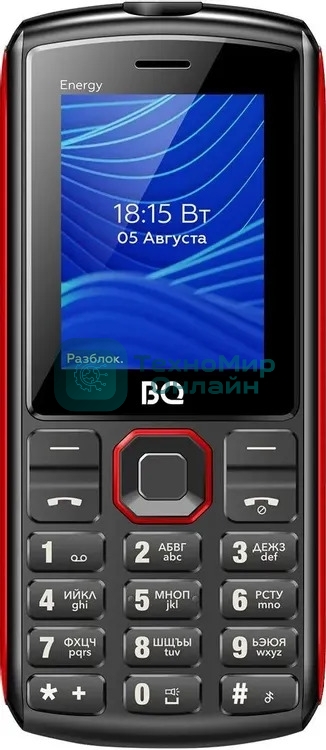 Мобильный телефон BQ 2452 Energy черный/красный