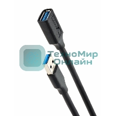 Кабель удлинительный USB3.0 Am-Af 1.8m Telecom черный (TUS708-1.8M)