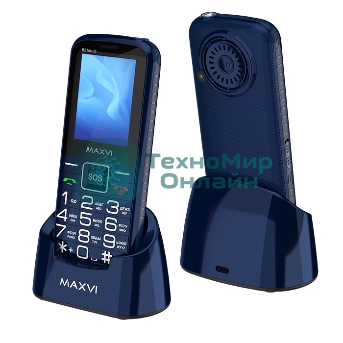 Мобильный телефон Maxvi B21ds up синий