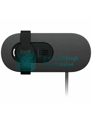 Веб-камера Logitech Brio 105 1920x1080, 30 кадр/с, USB Type-A, микрофон (шумоподавление), шторка приватности, автоосвещение, универсальное крепление