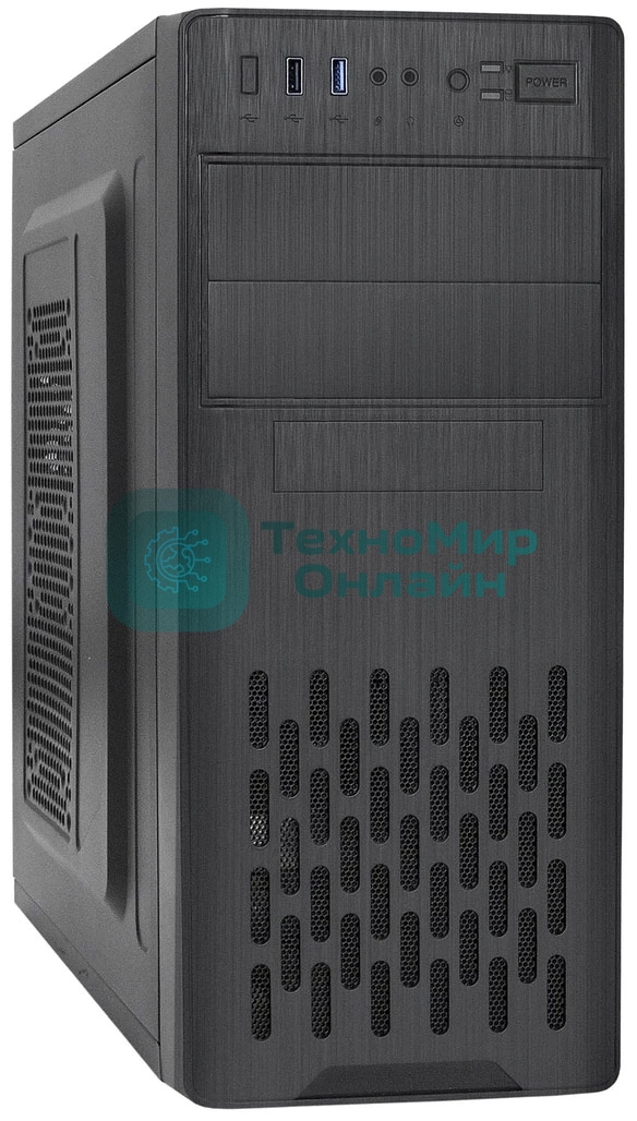 Компьютерный корпус Miditower ExeGate CP-606U-UNS350 (ATX, БП UNS350 с вент. 12см, 1хUSB/1хUSB 3.0, аудио)