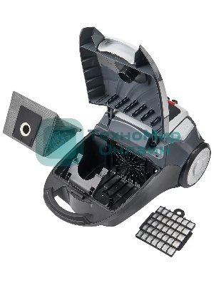 Пылесос IDEAL VC-2000 темно-серый, 450/2000 Вт, уборка сухая, пылесборник мешок 2.3 л