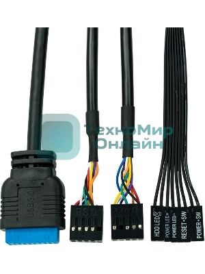 Компьютерный корпус XASTRA A402M 4FRGb Black mATX/Mesh/full-size TG/4x120мм FRGb fans/A402M-4FC12F-BK