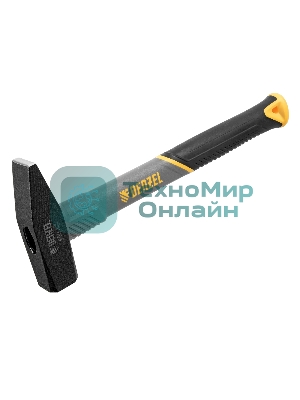 Молоток слесарный Denzel 600 г, кованый, фибергласовая рукоятка c TPR покрытием