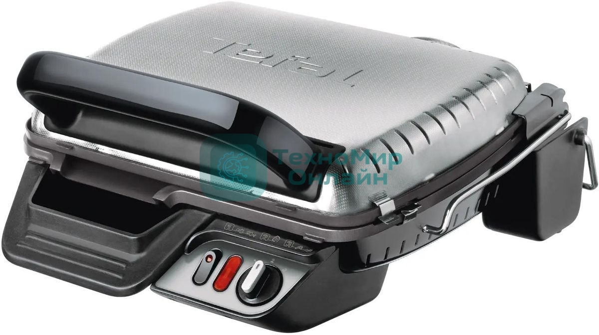 Гриль электрический Tefal GC306012 2000Вт серебристый